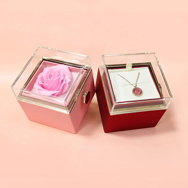 Rose Engagement Ring Box - R115 - JPB Jewelry Box