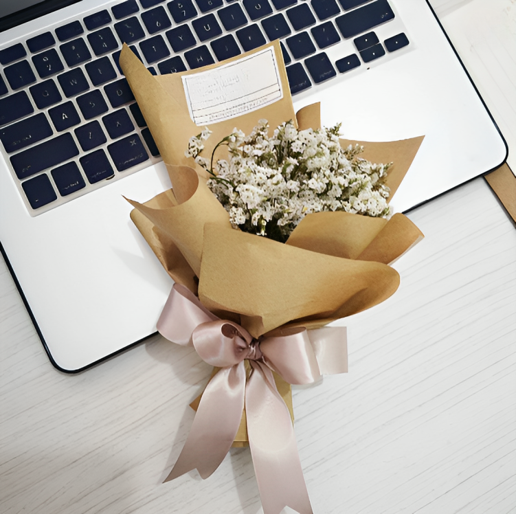 Bonjour Dried Flower Bouquet